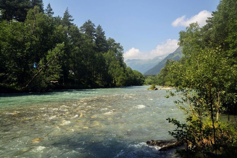 Утро у реки Псыш. фото превью