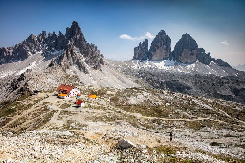 alps, mountains, italy, tower, spring, dolomites, tre cime di lavaredo, drei zinnen Wayfarer фото превью