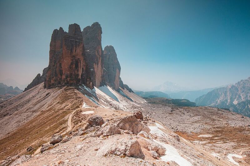 alps, mountains, italy, tower, spring, dolomites, tre cime di lavaredo, drei zinnen Tre Cime di Lavaredo фото превью