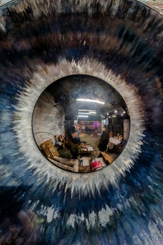 глаз, отражение, сфера, концептуальная, фотография, искусство, инсталляция, раимун, алексей, синий, контраст, перспектива Красота в глазах смотрящего фото превью