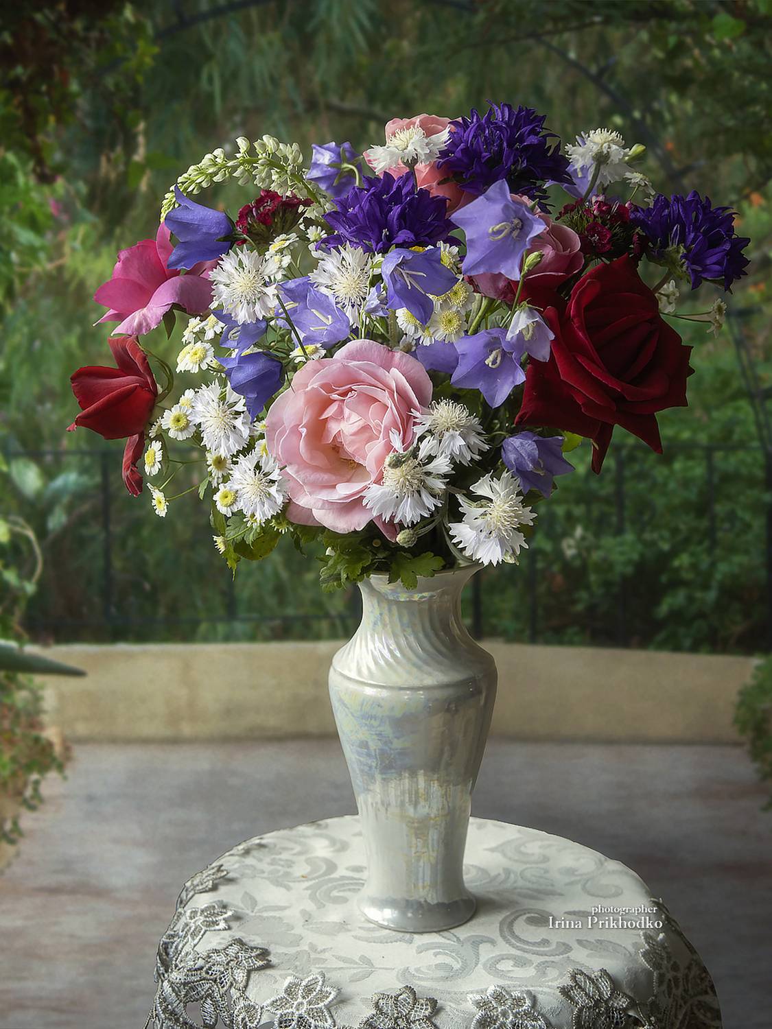 натюрморт, лето, садовые цветы, букеты, Приходько Ирина