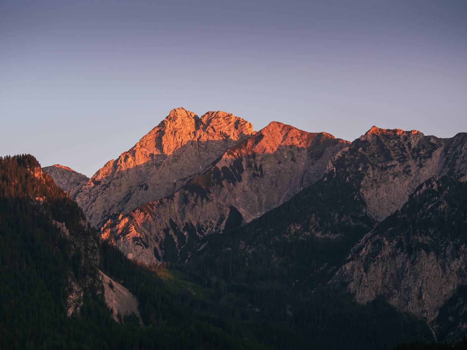 alps,mountains,light,sunset,rocks,austria,view,summer, Slavom&iacute;r Gajdo&scaron;