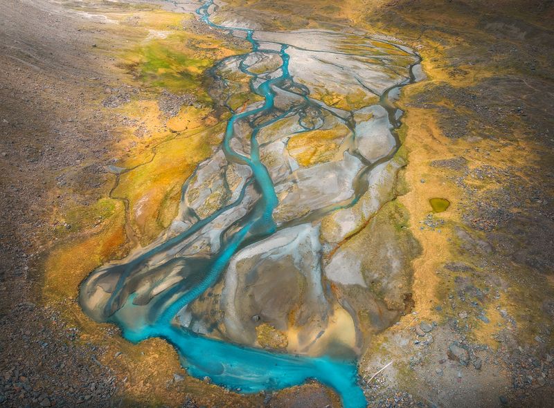 Landscapes, outdoors, drone, aerial, photography, austria, tyrol, alps Glacial Blues  фото превью
