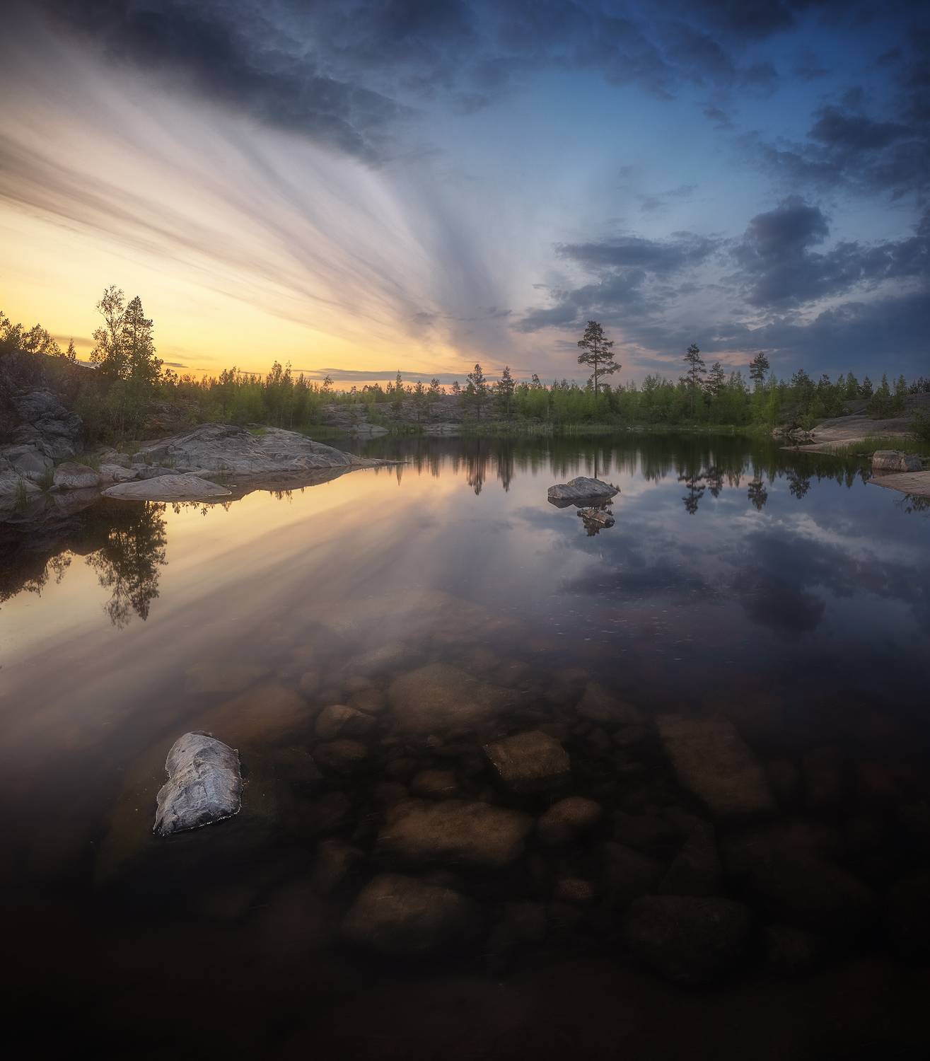 карелия, ладога, шхеры, закат, лето, Марголин Алексей