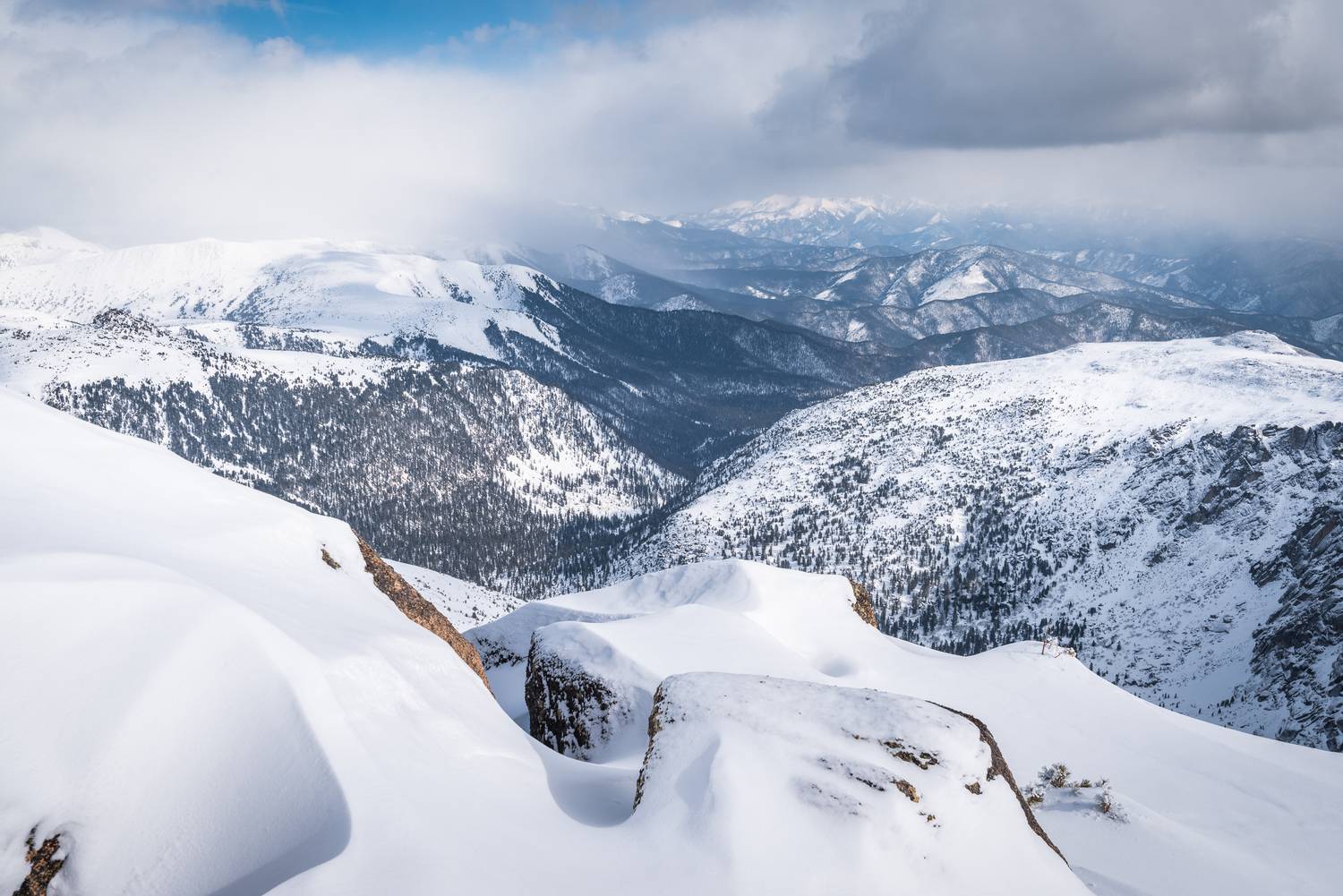 Зима, снег, Хамар-Дабан, Прибайкалье, закат, Evgeniy Khilkevitch