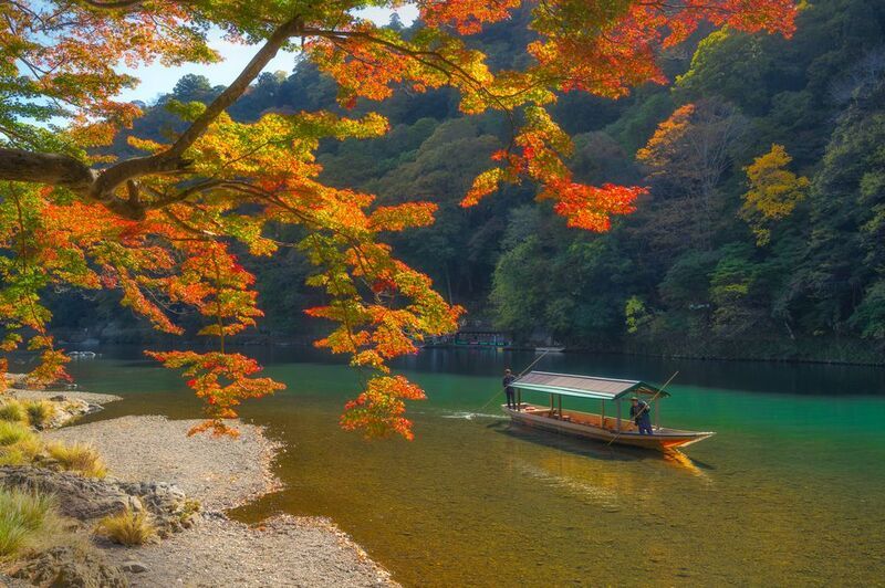 Осень в парке Арашияма фото превью