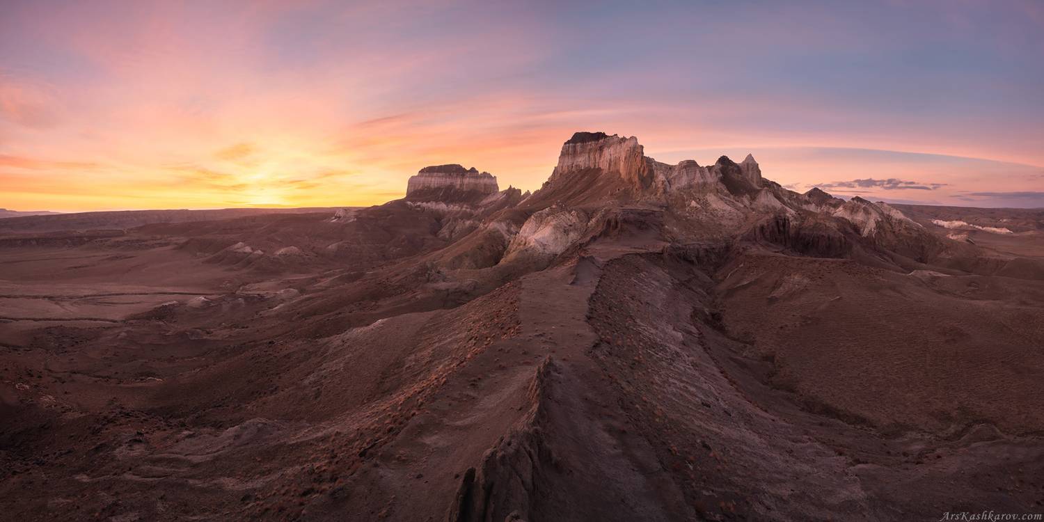 казахстан, айракты, мангистау, мангышлак, пустыня, останцы, выветривание, Арсений Кашкаров
