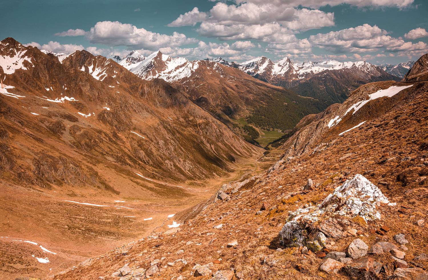 alps, mountains, winter, sunset, landscape, dolomites, italy, spring, dell, valley,  Gregor