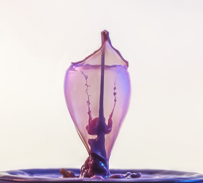 #macro #drops #milk #pink #watercolor #liquid  Drops фото превью