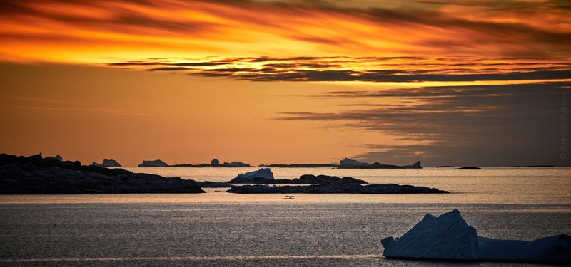Антарктический закат фото превью