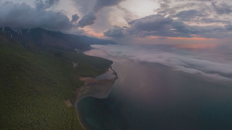 Седое утро над Байкалом фото превью