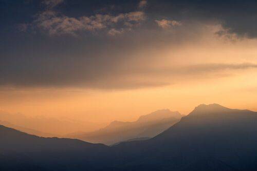 Контурный закат