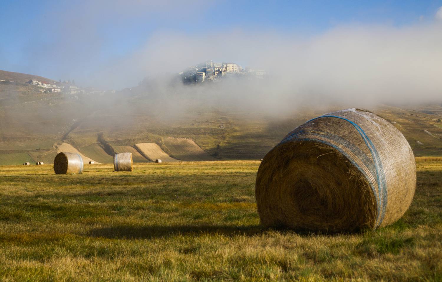 пейзаж туман утро осень город, Мурзинов Виктор
