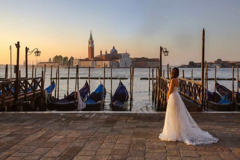 девушка улица street море пейзаж венеция Незнакомка фото превью