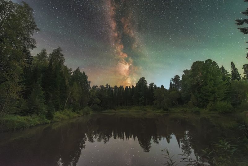 Краски таежной ночи фото превью