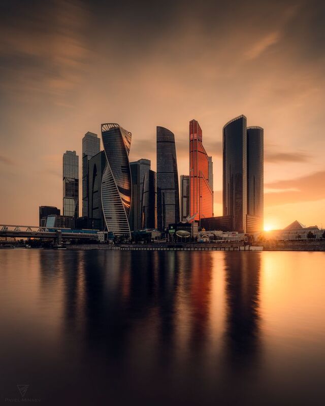 Сити, на закате дня фото превью