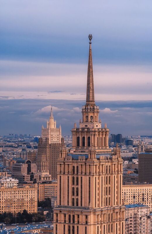 москва, архитектура, МИД, гостиница Украина, Moscow Гостиница Украина и МИД фото превью