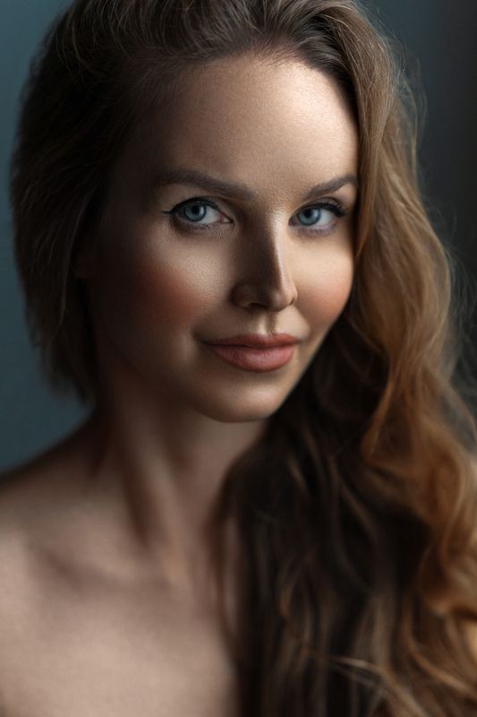 девушка, взгляд, портрет, студия, красиво Кристина фото превью