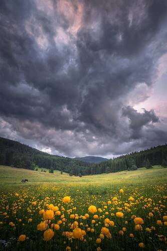 The sunset foretells a storm / Закат предсказывает шторм
