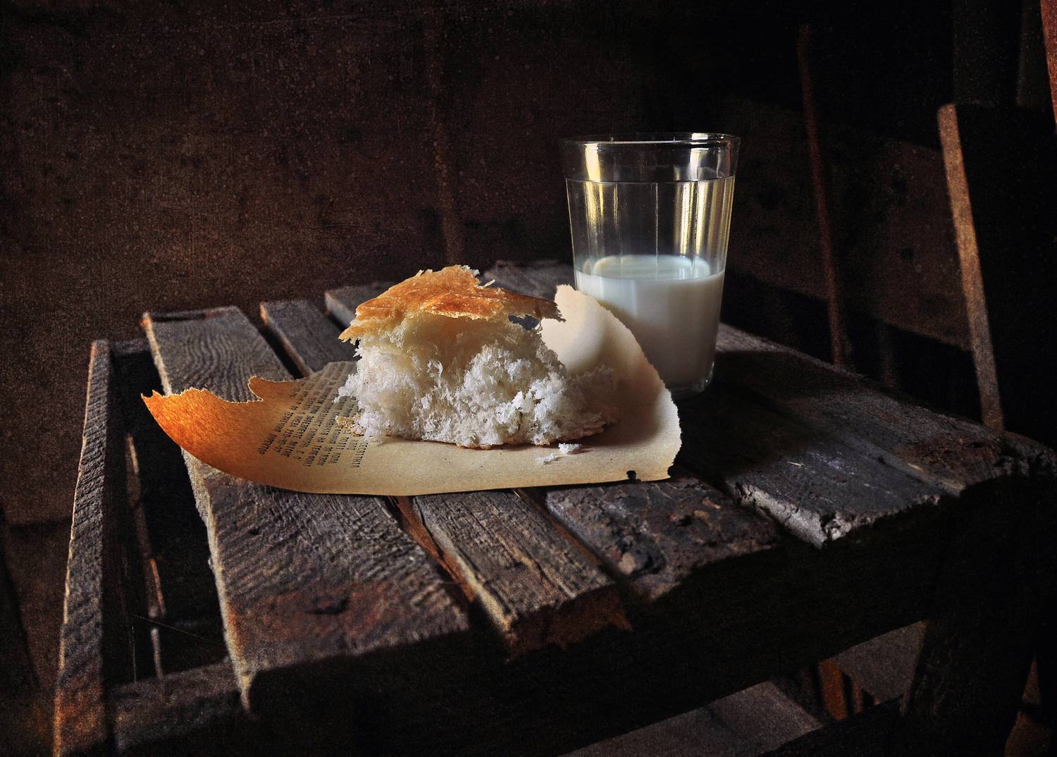 натюрморт, молоко, хлеб, Буглак Инна