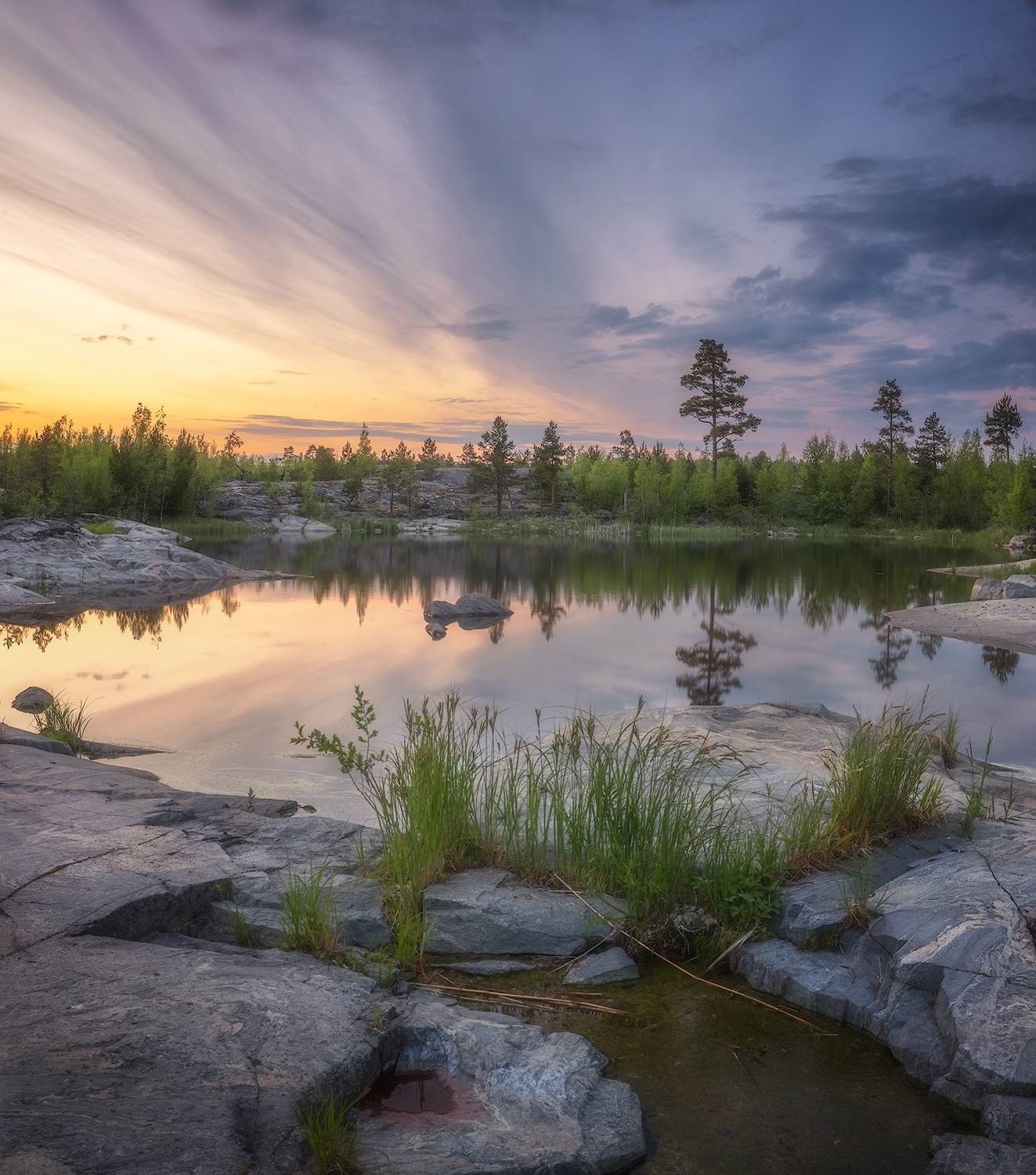 карелия, ладога, шхеры, закат, лето, Марголин Алексей