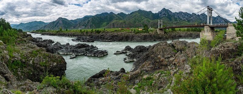 самое узкое и глубокое место реки катунь Самое узкое реки Катунь фото превью