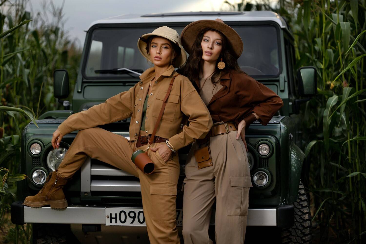 лето, вечер, девушки, сафари, подруги, Наталья Герцен