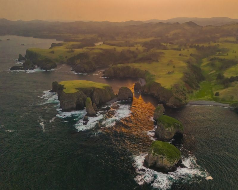 Закат над Шикотаном фото превью