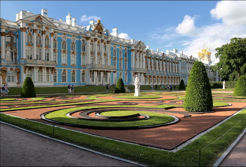 город, архитектура,  дворец,  пушкин, царское село, екатерининский дворец Екатерининский дворец и парк. г. Пушкин фото превью