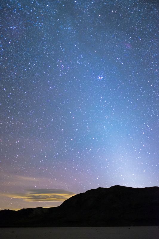 калифорния, долина смерти, небо, звезды, ночь, зодиак Зодиакальный свет фото превью