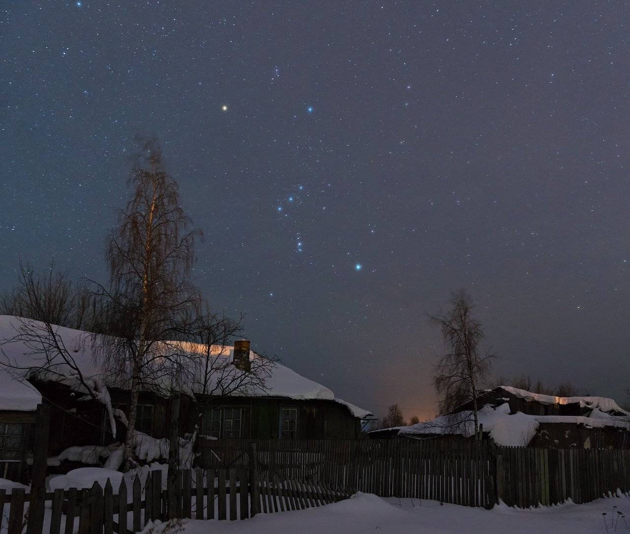 Коми, Космос, Ночь, Орион, Печора, Игорь Подобаев