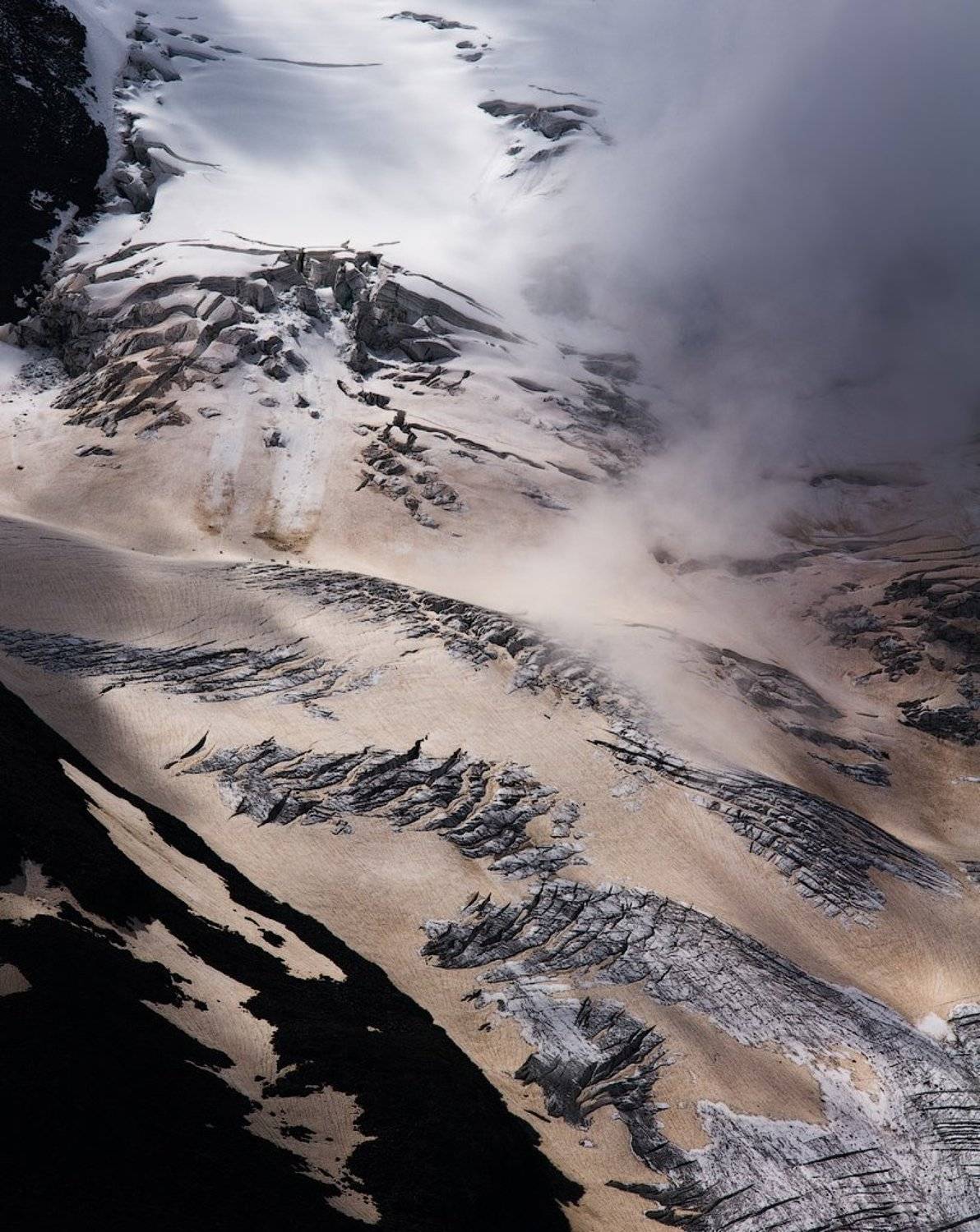 горы, альпы, песок, снег, ледник, mountains, alps, sand, snow, wind, glacier, Дмитрий