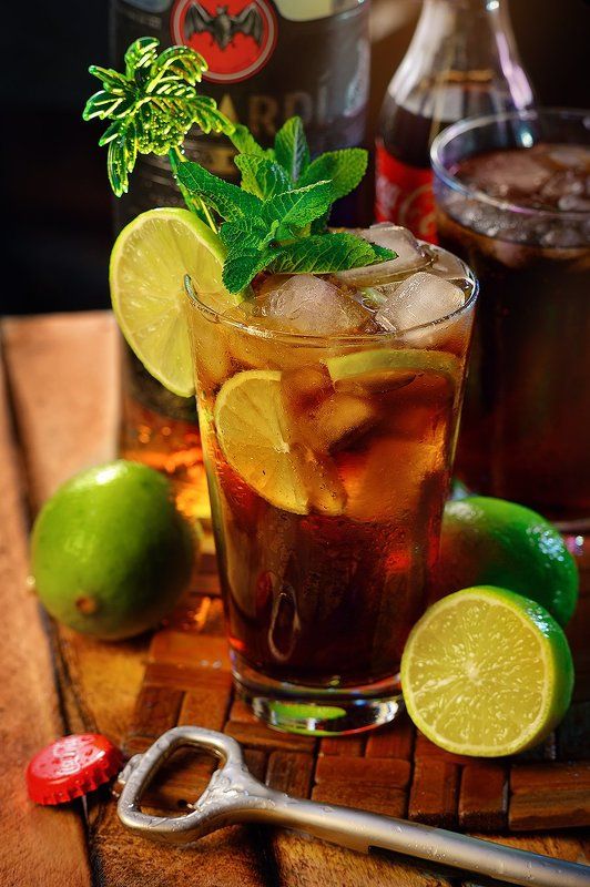 коктейли, кола, ром, лайм, алкоголь Por Cuba Libre фото превью