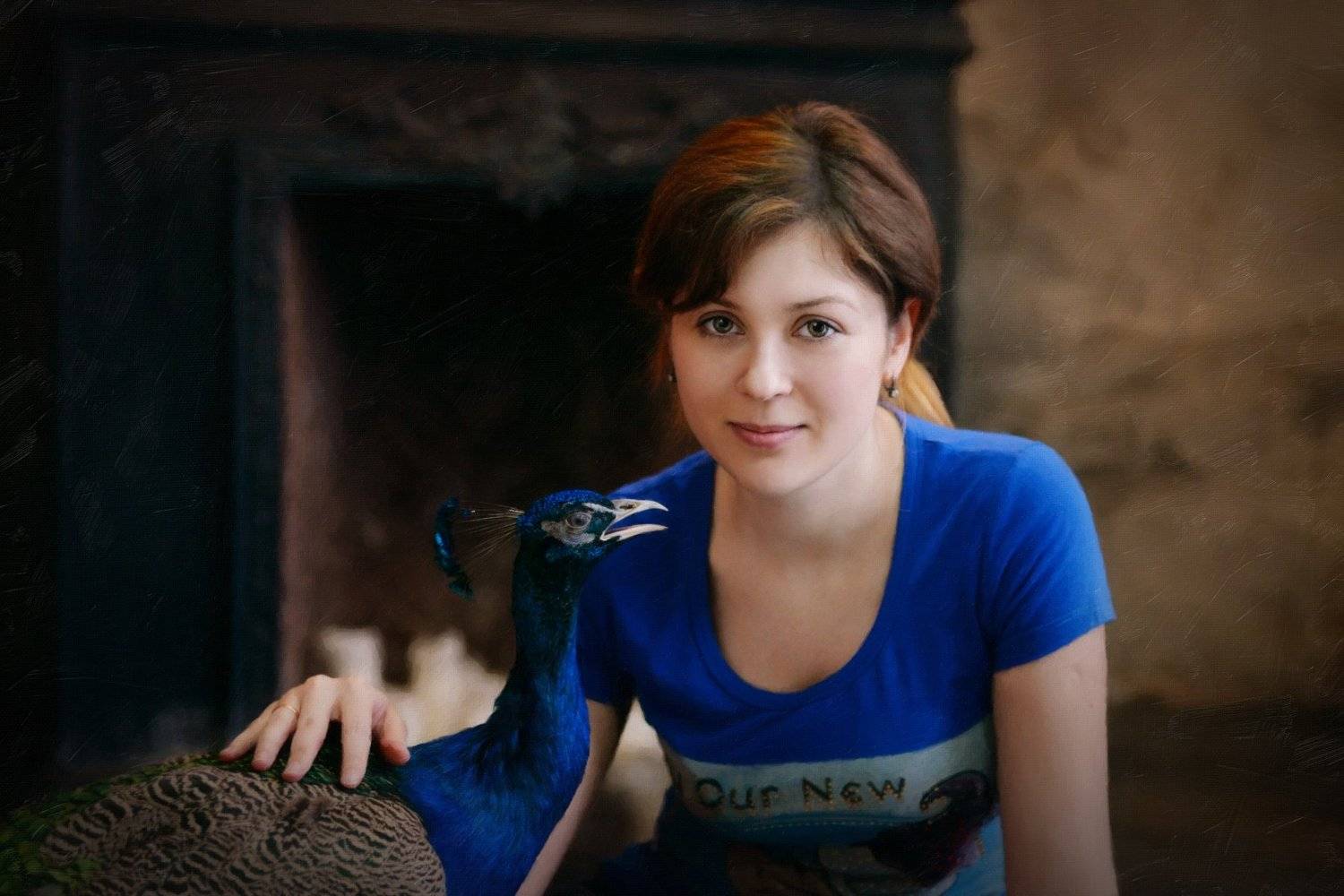 Девушка, павлин, девушка с павлином, Маркова Вика