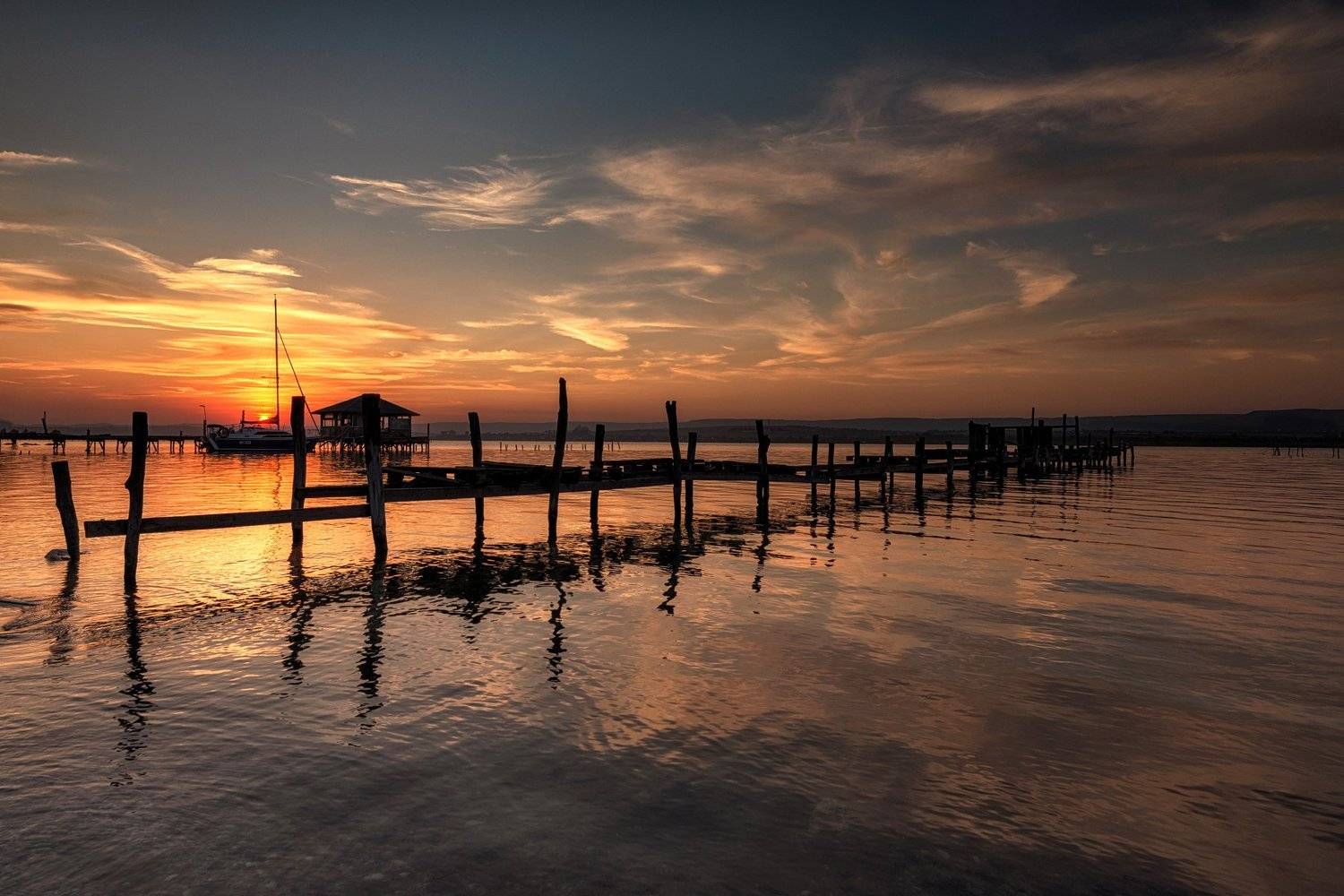 Black sea, Seascape, Sky, Sun, Sunset, Весела Маринова