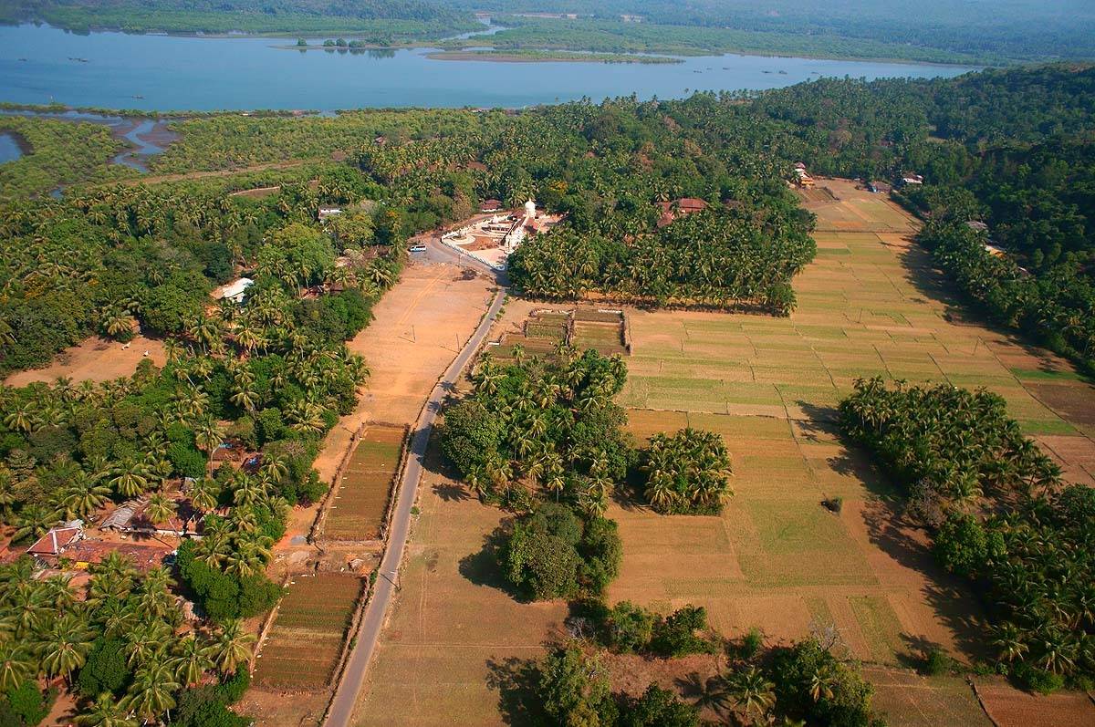 Индия, Гоа, поля, аэро, aerial, Борис Резванцев