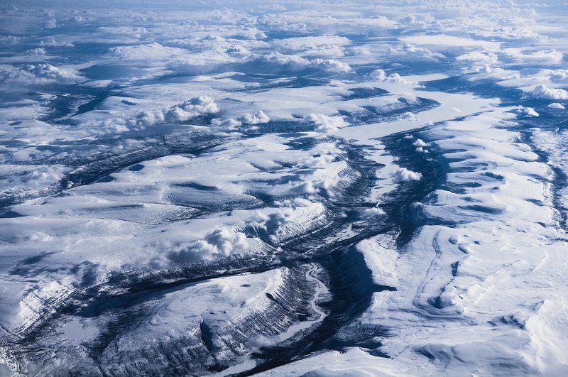 сибирь зима siberia flight winter clouds Siberia фото превью