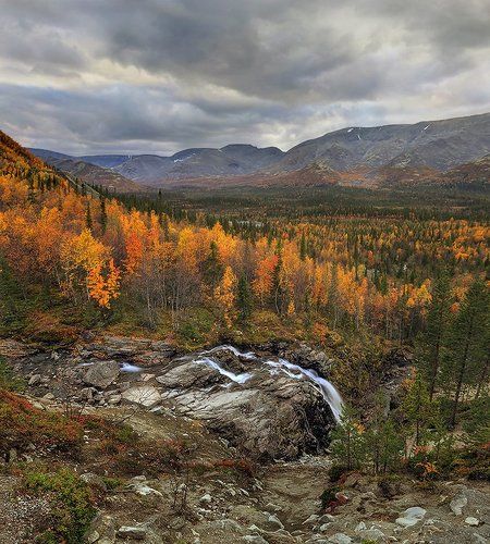 Хибины. Водопад Рисъйок