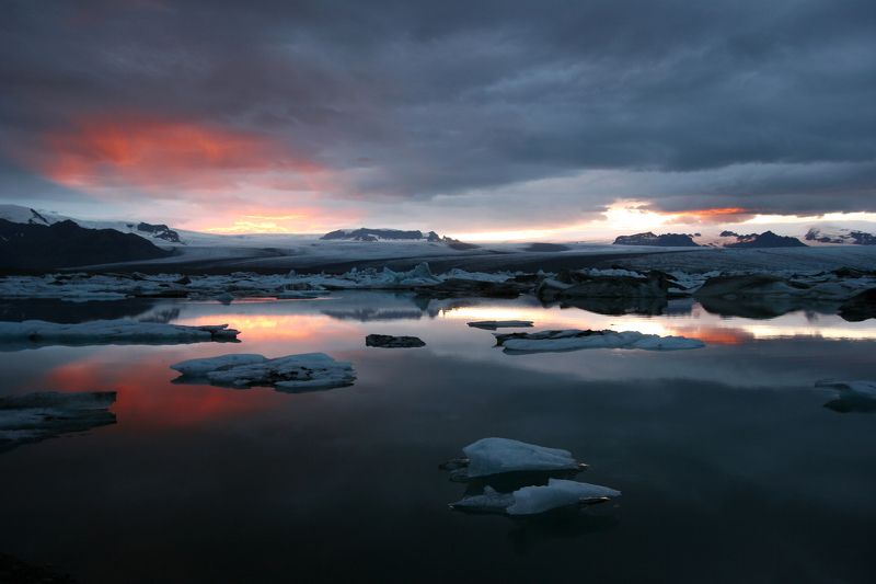 SUnset over Jokursaloon фото превью