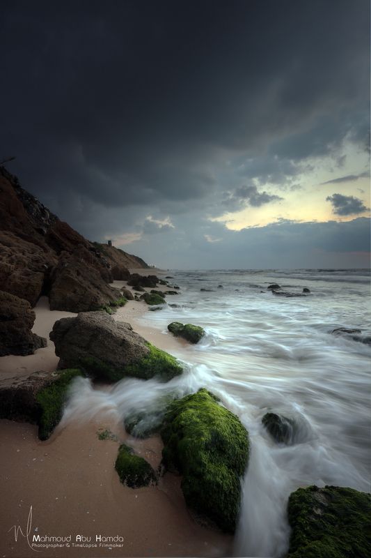 Beach, Landscape, Sea, Sea beach Dark beach фото превью