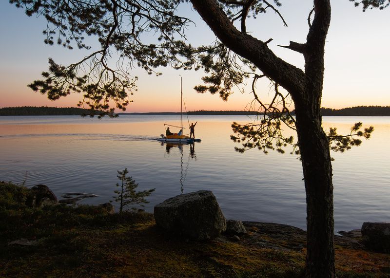Летний вечер фото превью