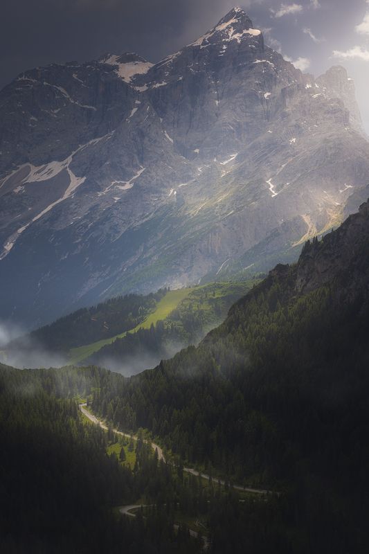 dolomiti, Monte Civetta (El Zuìta in ladino veneto), vista dal col de la PUINA фото превью