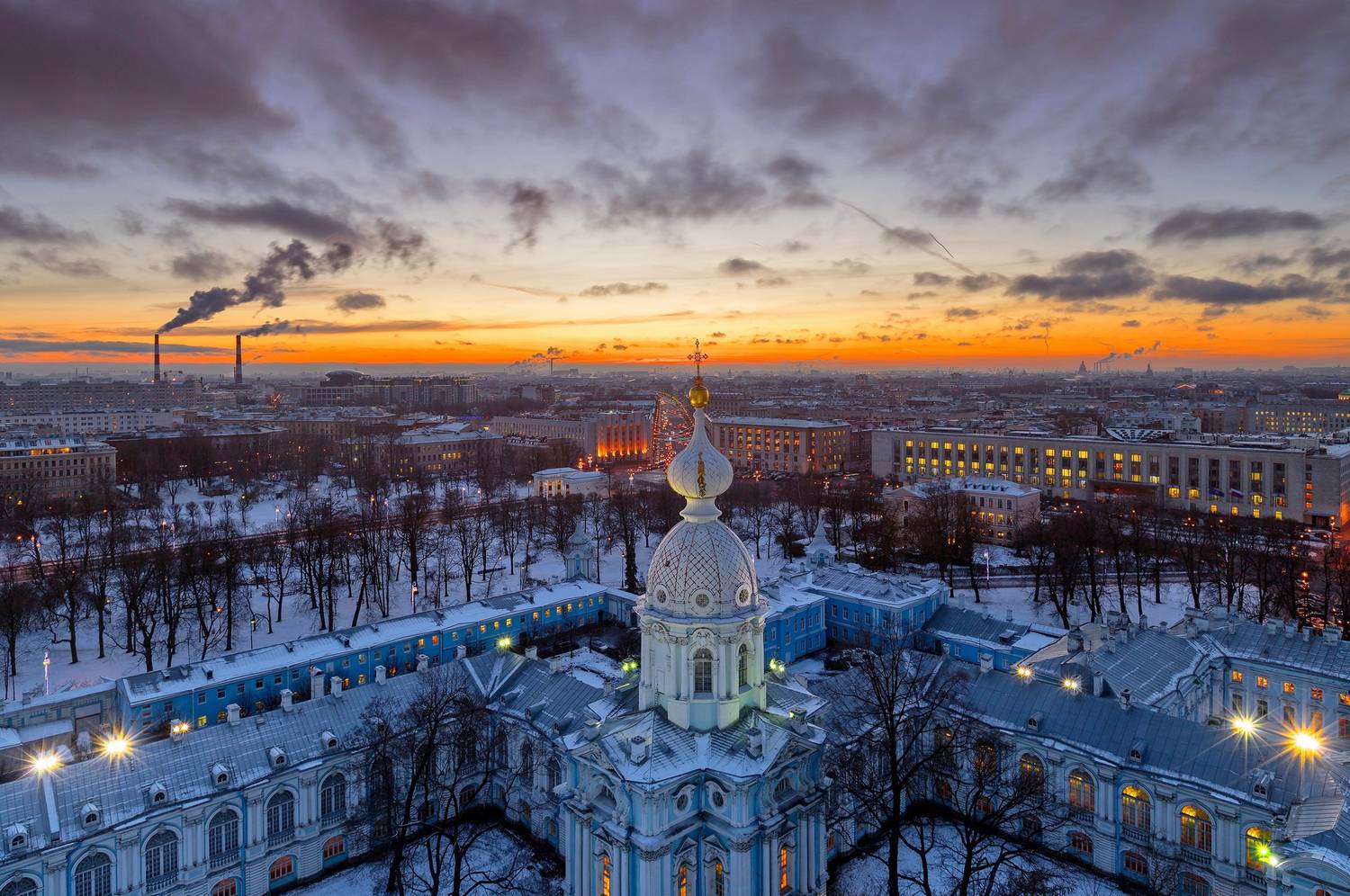 город архитектура вид сверху река мост собор вечер, Тамара