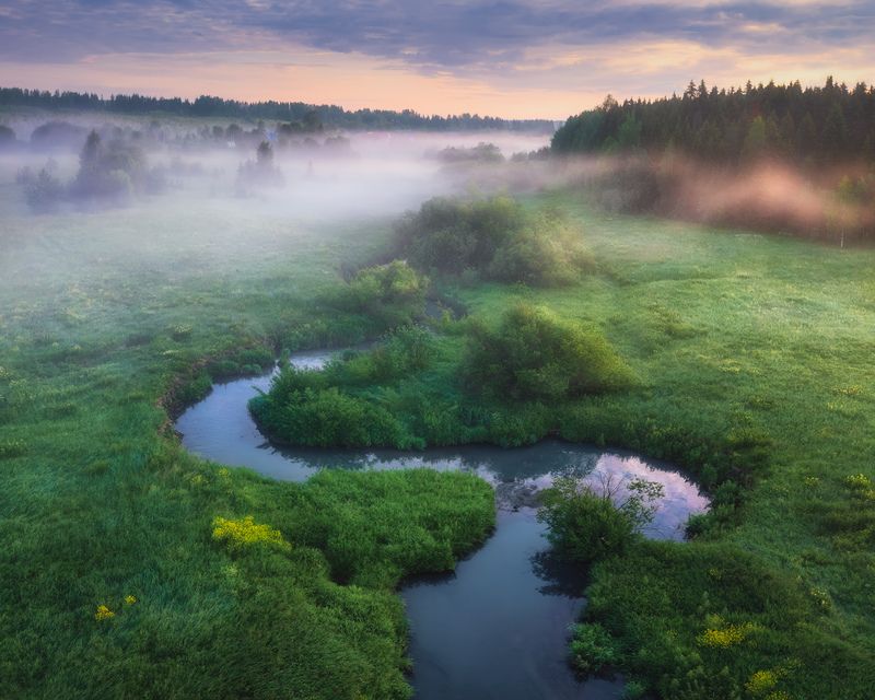 Петляет речка Никулинка фото превью