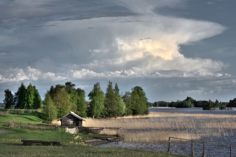 кижи, карелия, пейзаж, небо Кижи фото превью