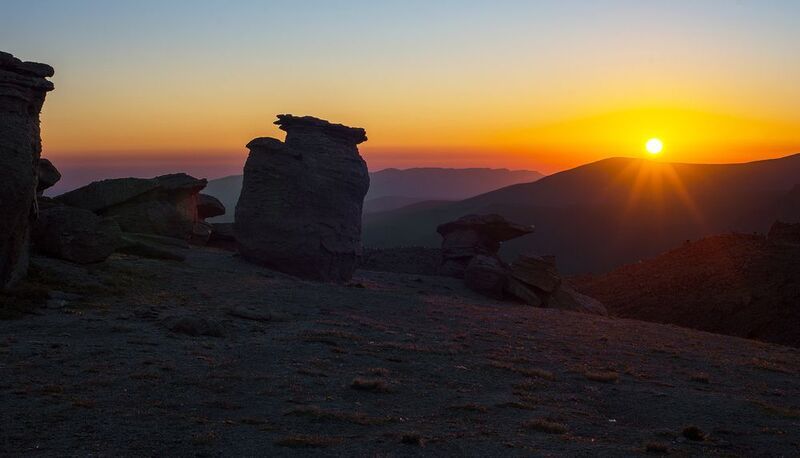 северное приэльбрусье, поляна каменных грибов,кабардино-балкария Рассвет на Поляне каменных грибов фото превью