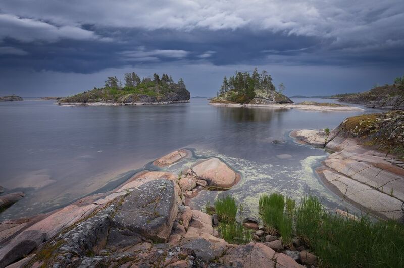 ладожские шхеры, пейзаж, восход Перед бурей фото превью
