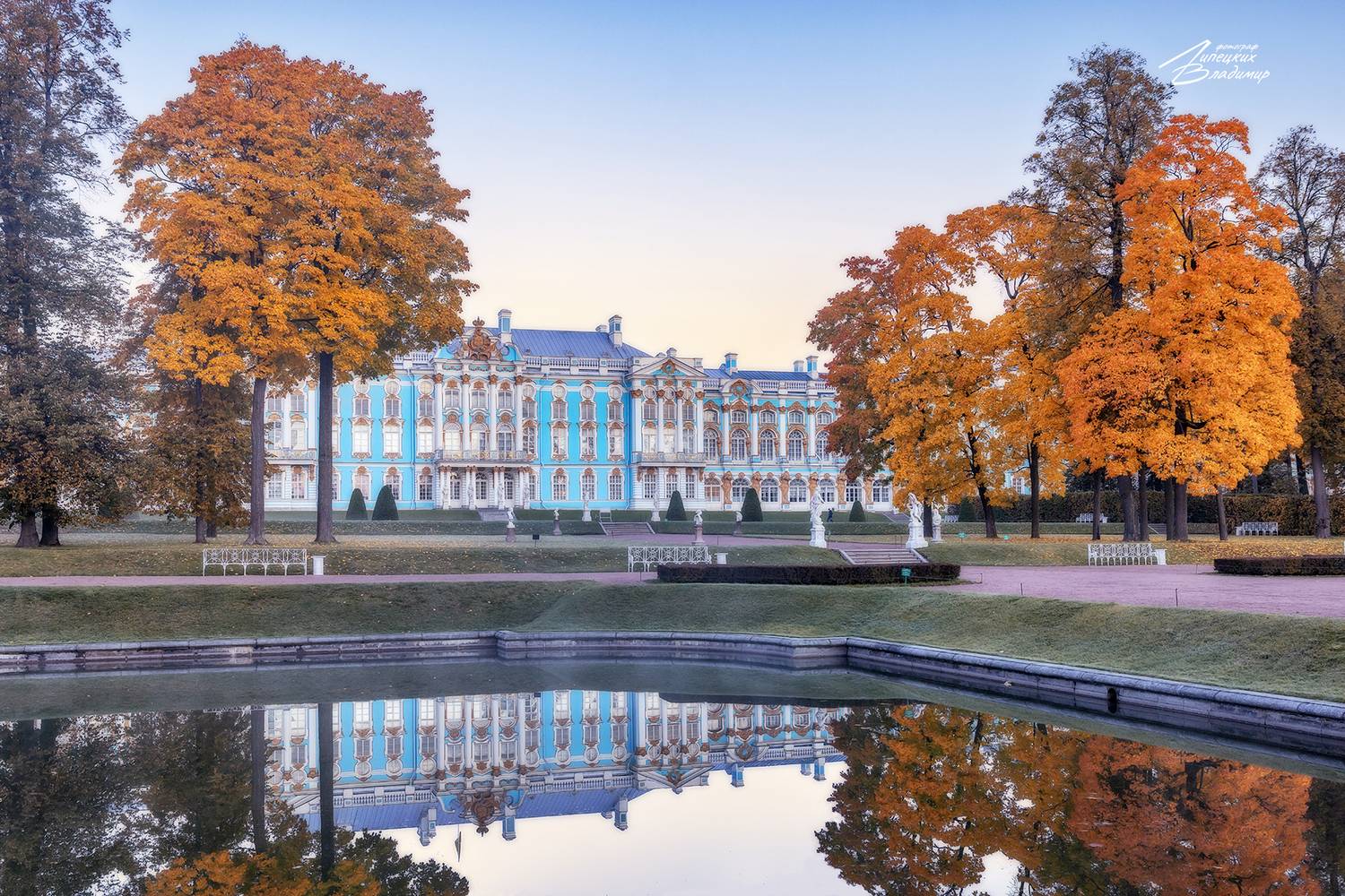 санкт-петербург, екатерининский парк, осень, утро, Липецких Владимир