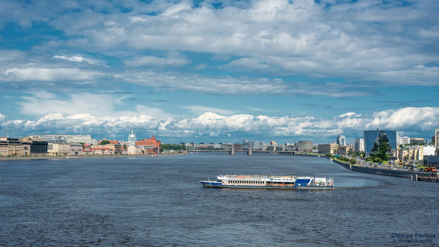 город, архитектура, санкт-петербург, река нева, смольный собор, большеохтинский мост, синопская набережная, малоохтинская набережная, Павлова Марина