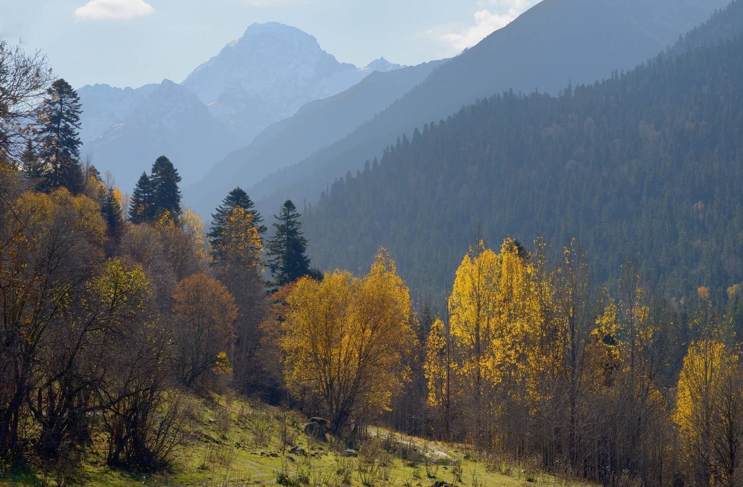 горы осень кавказ архыз, Александр Жарников